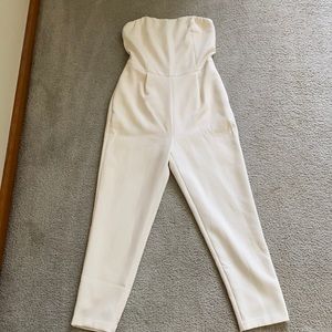 Express White One Piece Romper